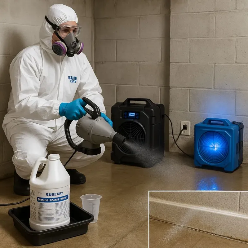 Sanitization and Odor Removal process in Clear Lake Riviera, CA